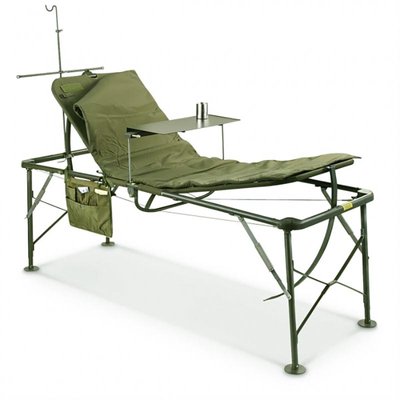 Розкладачка ліжко медичне u.s. field hospital bed олива метал Оригінал США 91443090 фото