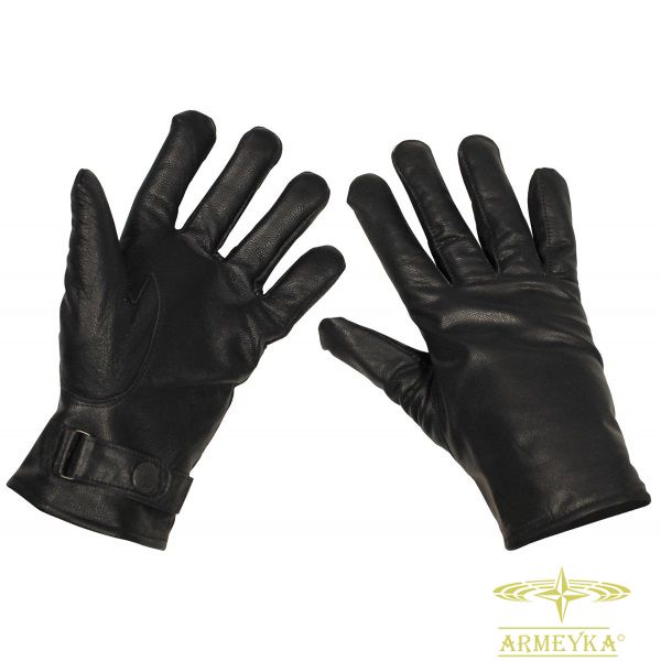 Перчатки утепленные bw черный кожа MFH Германия 15061A фото