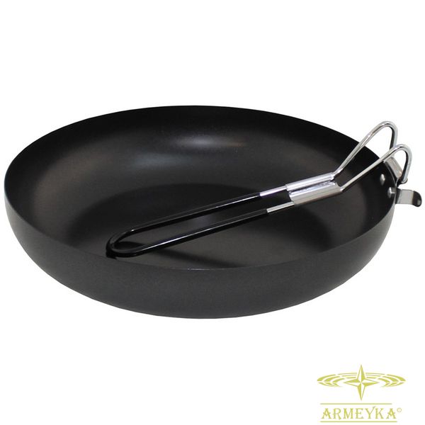 Наборы посуды походная сковорода с антипригарным покрытием черный сталь MFH Германия 33613A фото
