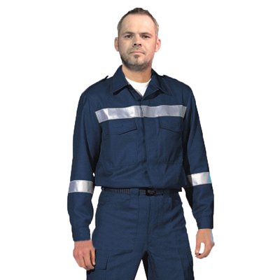 Бойовка куртка (рубаха) пожарного полевая pfeifer adas® blau antistat. темно-синий огнеупорный Оригинал Австрия k789593 фото