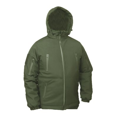 Куртка зимова, вітро/вологостійка softshell олива софтшеллл UA Y030002B фото