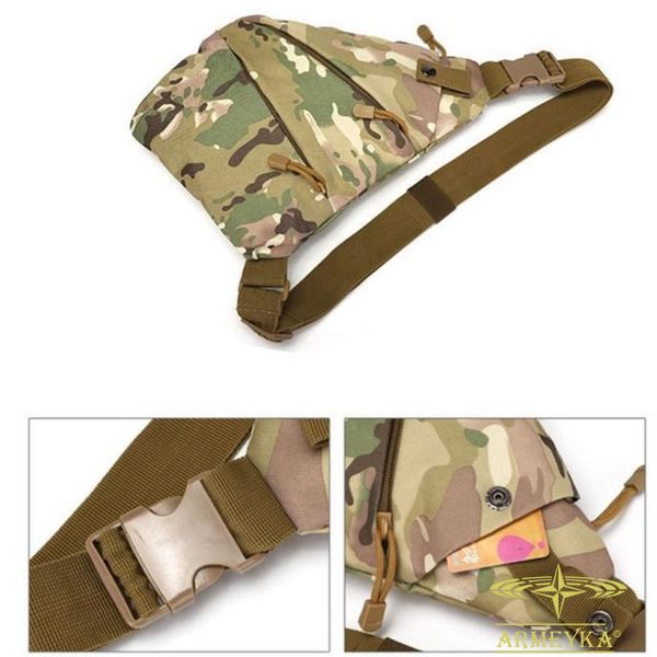 Сумка однолямкова sling bag multifunctional multicam оксфорд PRC Y300021X фото