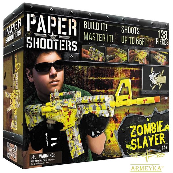 Игрушки автомат paper shooters "zombie slayer" комби. комби. MFH Германия 38501 фото