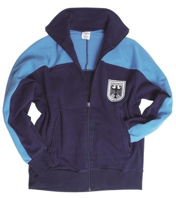 Спортивная куртка тренировочного костюма синий 61% полиэстер, 39% котон Оригинал Германия K91145000 фото