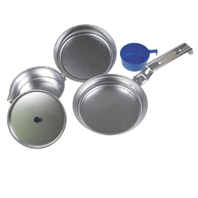 Наборы посуды de lux, 5 предметов стальной алюминий MFH Германия 33353 фото