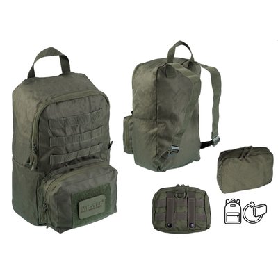 Рюкзак портативний us assault pack ultra compact, 15l олива кордура Mil-Tec Німеччина 14002812 фото