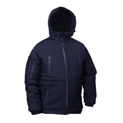 Куртка зимова, вітро/вологостійка softshell omni-heat темно-синій софтшеллл UA Y030014G фото