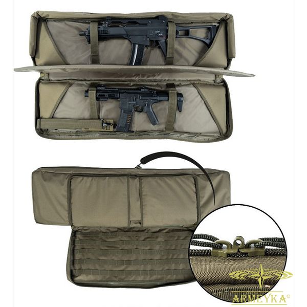 Чехол для оружия сумка-рюкзак (для двух единиц оружия) олива оксфорд Mil-Tec Германия 16193401 фото
