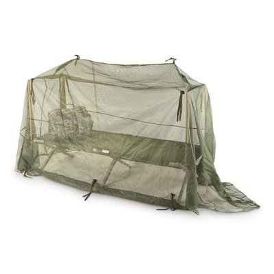 Антимоскітна сітка usgi insect bar mosquito net, field type. олива синтетика Оригінал США 989934 фото