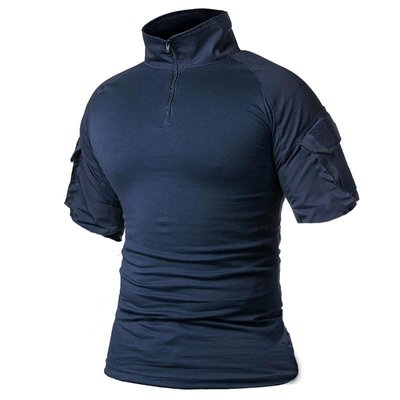 Убакс бойова сорочка (ubacs), короткий рукав темно-синій coolmax UA Y000012G фото