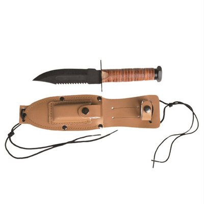 Нож us pilot survival knife комбинированный нержавеющая сталь Mil-Tec Германия 15367100 фото