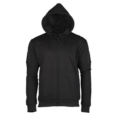 Спортивная куртка tatctical hoodie черный трехнитка Mil-Tec Германия 11472002 фото