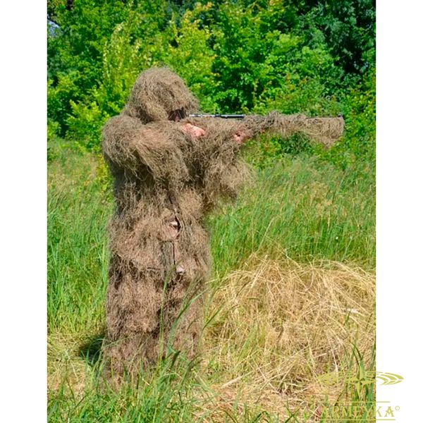 Маскувальний костюм 'ghillie'/3d маскування (костюм, капюшон, маскування зброї) desert синтетика MFH Німеччина 107636Z фото