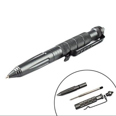 Набор для выживания тактическая ручка tactical pen серый аллюминий PRC Y370002M фото