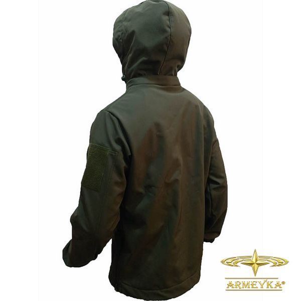 Куртка вітро/вологостійка softshell олива софтшеллл UA