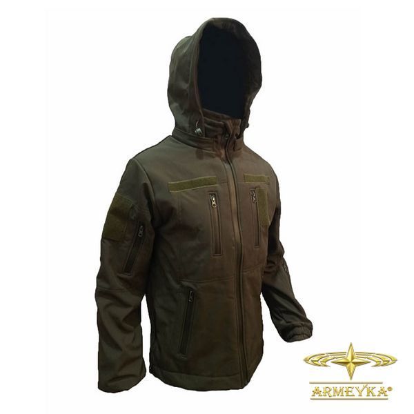 Куртка вітро/вологостійка softshell олива софтшеллл UA