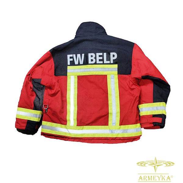 Бойовка куртка пожарного tacconi s.p.a. красный огнеупорный Швейцария K789690 фото