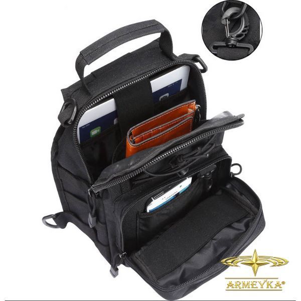 Сумка тактическая sling bag multifunctional 4l. (dalley) черный оксфорд PRC