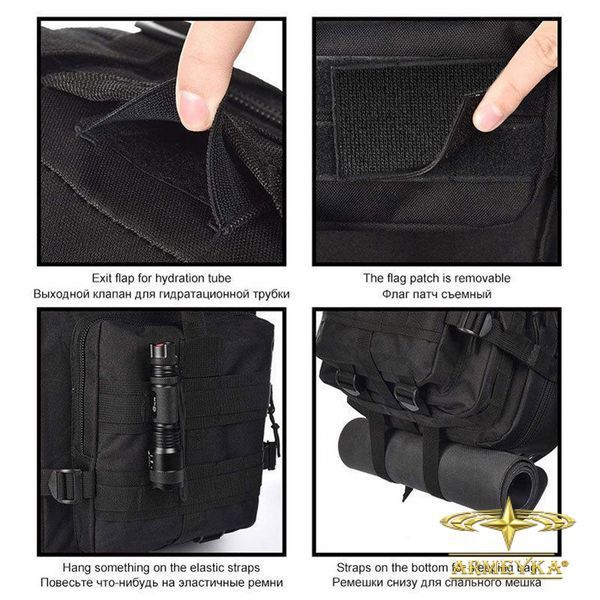 Рюкзак compact assault 20l (caldwell) черный оксфорд PRC