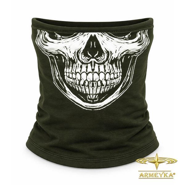 Баф skull ii олива хлопок UA