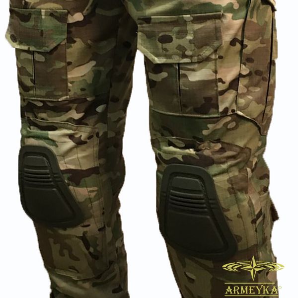 Тактичні штани з інтегрованими (знімними/вставними) наколінниками multicam сумішовий UA Y010007X фото