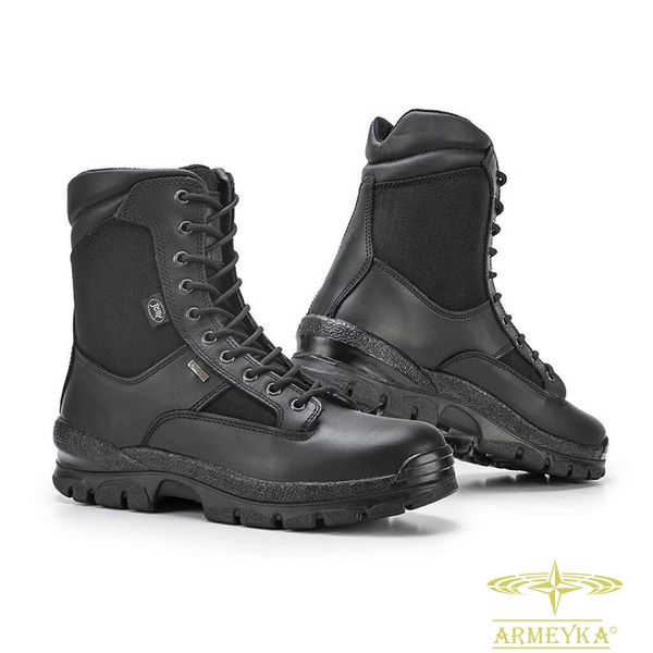 Берцы stealth boot черный кожа+goretex Jolly Италия 6020GA фото