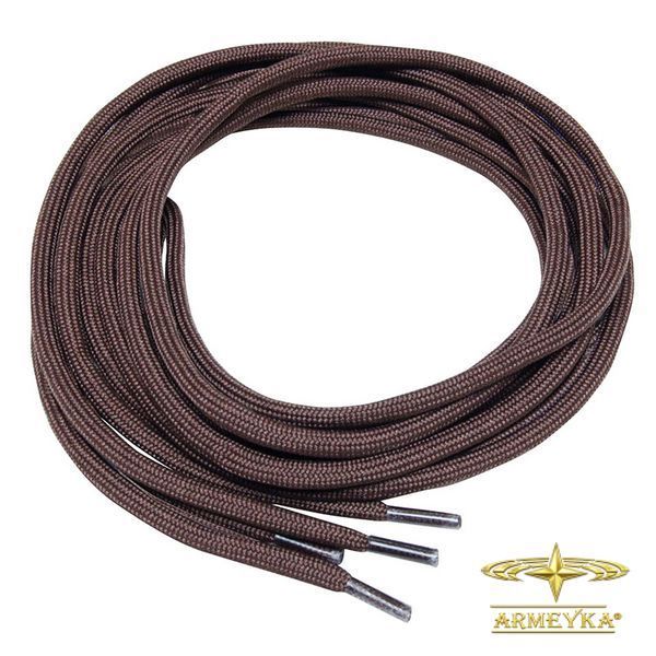 Шнурки brown combat boot laces коричневый синтетика Оригинал Британия