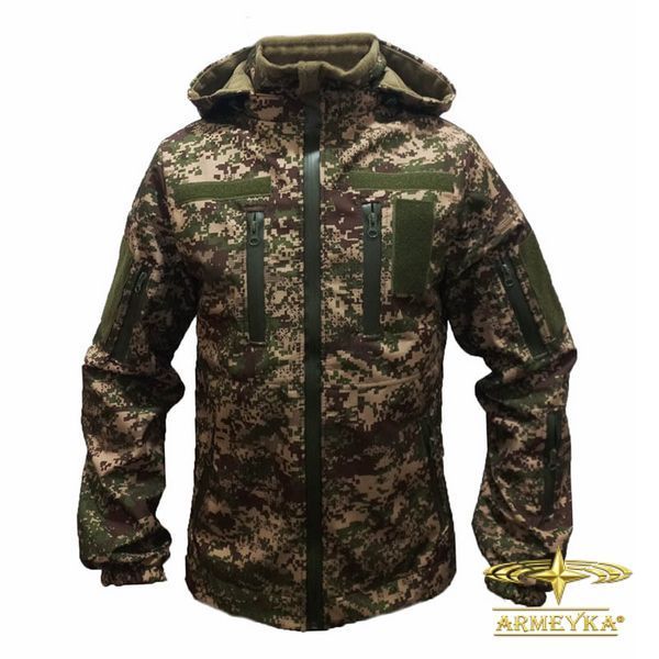 Куртка тактична вітро/вологостійка softshell, хижак.
