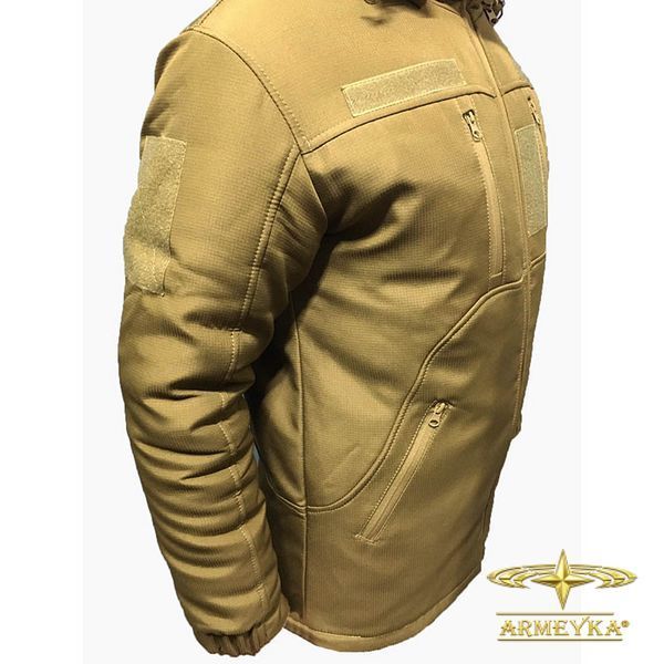 Куртка зимняя,ветро/влагостойкая, с подкладкой omni-heat койот softshell micro ripstop UA