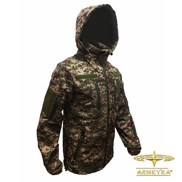 Куртка тактична вітро/вологостійка softshell, хижак.