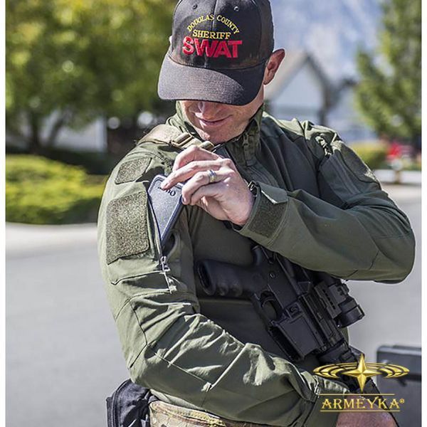 Убакс (бойова сорочка) MCDU Combat Shirt NYCO Rip-stop олива Helikon-Tex&reg;