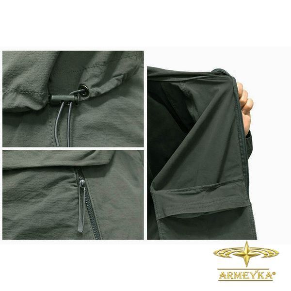 Куртка тактическая (ветровка) lightweight combat micro rip-stop олива вискоза UA