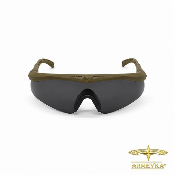 Окуляри балістичні Revision Sawfly Max-Wrap VIRTUS (1 сонцезахисна лінза), оправа койот. Велика Британія, оригінал.