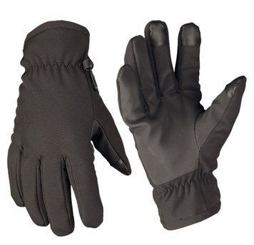 Рукавиці сенсорні thinsulate чорні softshell, Mil-Tec (Німеччина)