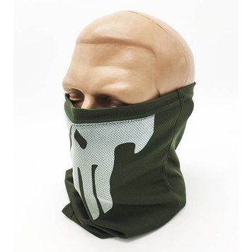 Баф Skull, вологовідвідний, олива, Coolmax, UA