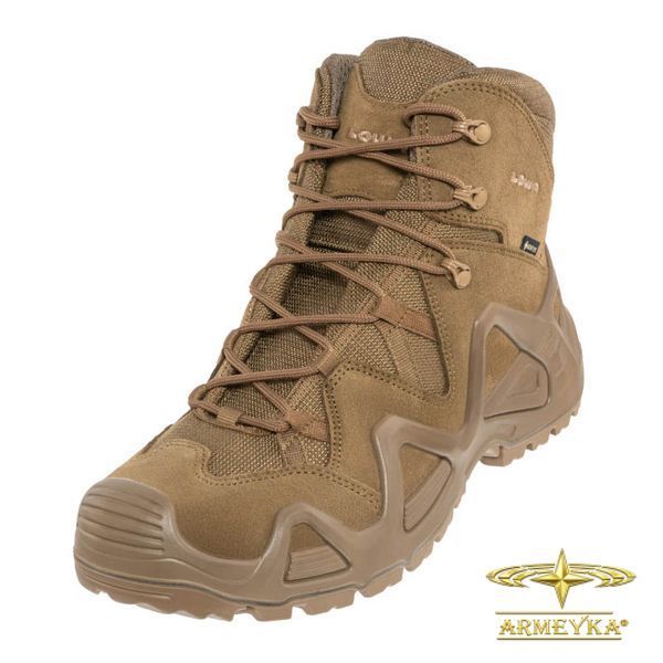 Берцы полуботинок zephyr gtx&reg; mid tf coyote op замш+gore-tex LOWA оригинал Германия