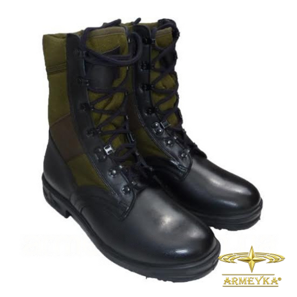 Берці Baltes Jungle Boots чорного кольору, шкіра з масляним просоченням і тканина, оригінал (Німеччина)