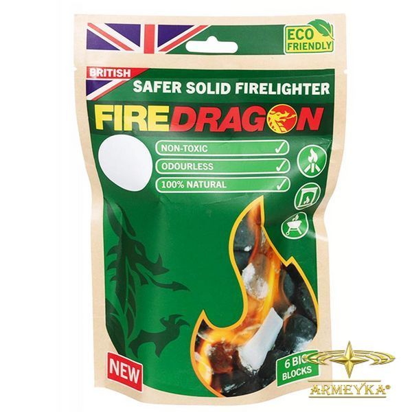 Сухое горючее bcb firedragon 162 g. (6x27 g.) комбинированный комбинированный Оригинал Британия