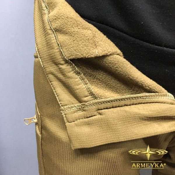 Брюки тактические, ветро/влагостойкие softshell micro ripstop койот софтшел UA