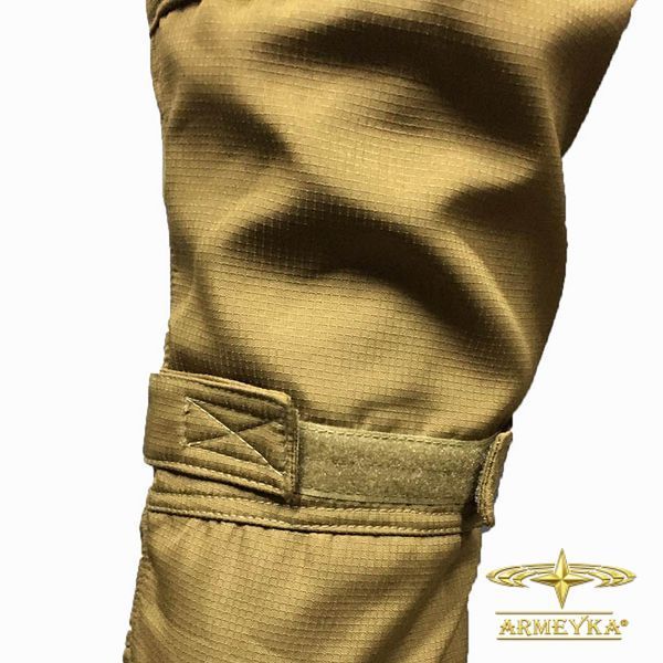 Брюки тактические, ветро/влагостойкие softshell micro ripstop койот софтшел UA