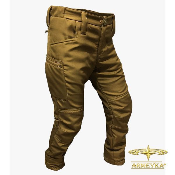 Брюки тактические, ветро/влагостойкие softshell micro ripstop койот софтшел UA