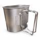 Кружка кружка-котелок, 650 ml. стальной нержавеющая сталь Оригинал Голландия 330011 фото 4