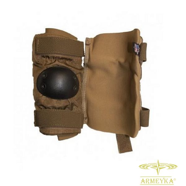 Налокотники gi usmc elbow pads (чорна чашка) койот кордура+пластик Оригінал США 627685 фото