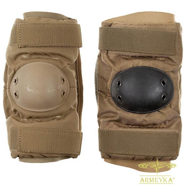 Налокотники gi usmc elbow pads (черная чашка) койот кордура+пластик Оригинал США 627685 фото