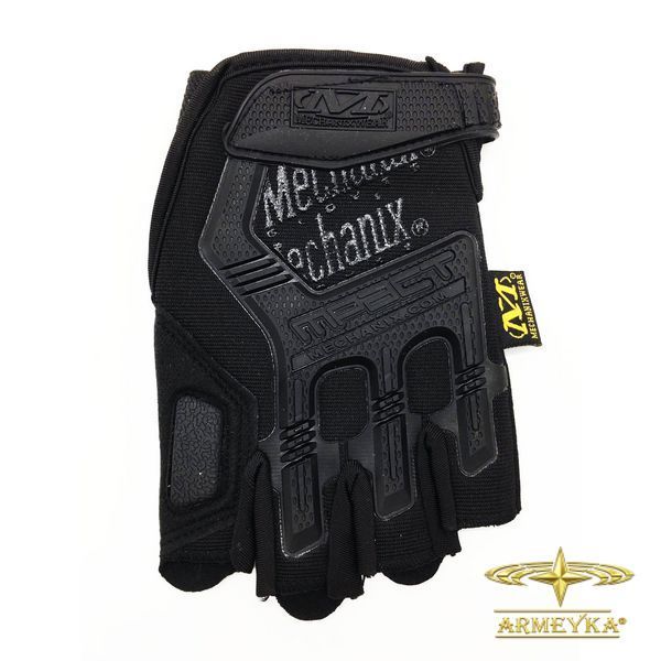 Тактичні рукавиці Mechanix M-Pact MPT-72 (без пальців), чорний.