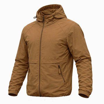 Тактична куртка-вітровкаlightweight combat micro rip-stop, полегшена, койот. UA.