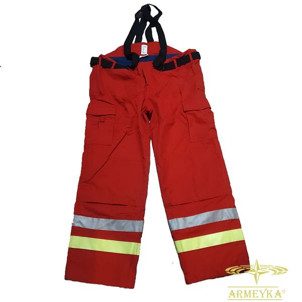 Бойовка штаны пожарного st protect s.p.a. красный огнеупорный Швейцария H789694 фото