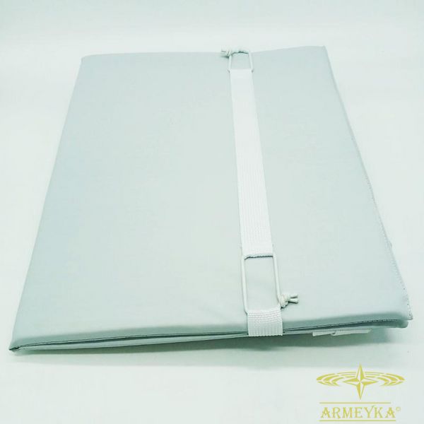 Каремат килимок-сидушка 38x30x1,1 cm., складаний (2 секції, довжина 61 см.) білий комбінований UA 310004L фото