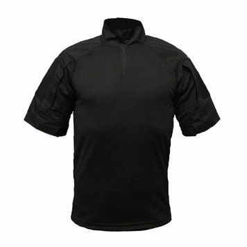 Убакс (бойова сорочка UBACS) з коротким рукавом, чорний coolmax, UA