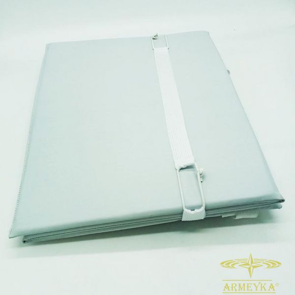 Каремат килимок-сидушка 38x30x1,1 cm., складаний (3 секції, довжина 92 см.) білий комбінований UA 310005L фото